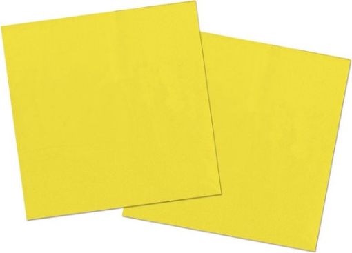 Image de SERVIETTE JAUNE 33CM 8X125P - PQ