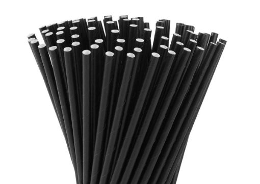 Image de PAILLE NOIRE 24CM 250PC - PQ