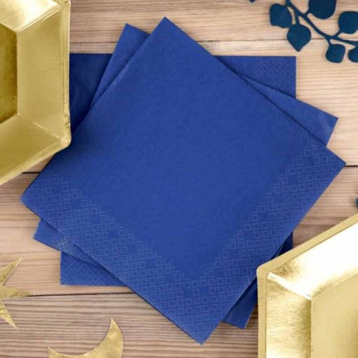 Image de SERVIETTE BLEUE 33CM 16X125P - PQ