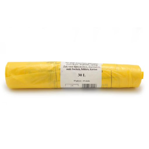 Image de SAC POUBELLE JAUNE BXL 30L 15RX15S - ROUL