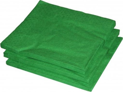 Image de SERVIETTE VERTE 33CM 8X125PC - PQ