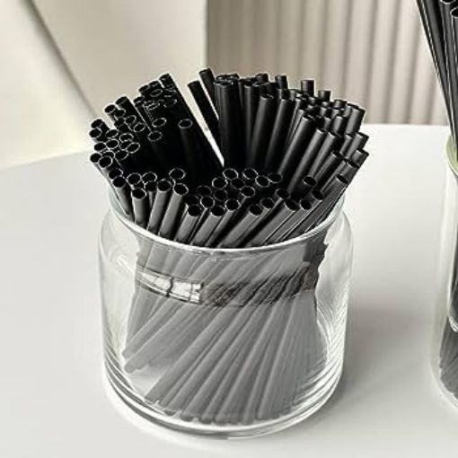 Image de PAILLE NOIRE PETITE 15CM 150PC - PQ