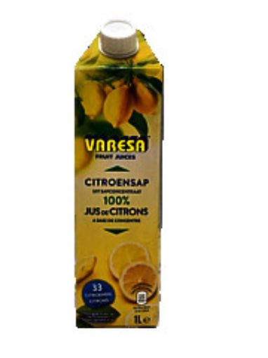 Image de JUS CITRON VARESA 12X1L - PC