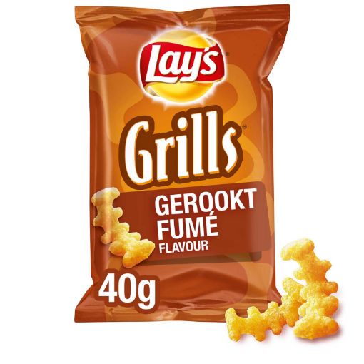 Image de CHIPS GRILLS FUME 20X40GR - CRT