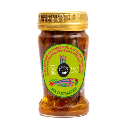 Image de ANCHOIS HUILE OLIVE 12X95GR - PC BIO