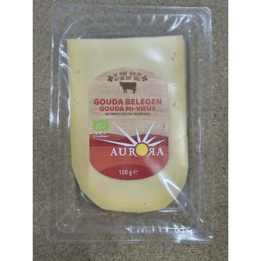 Image de GOUDA MI-VIEUX TRANCHES 8X150G - PC BIO